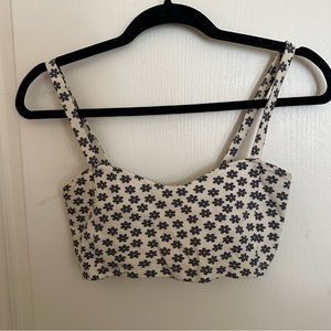 Brandy Melville Floral Caged Bralette